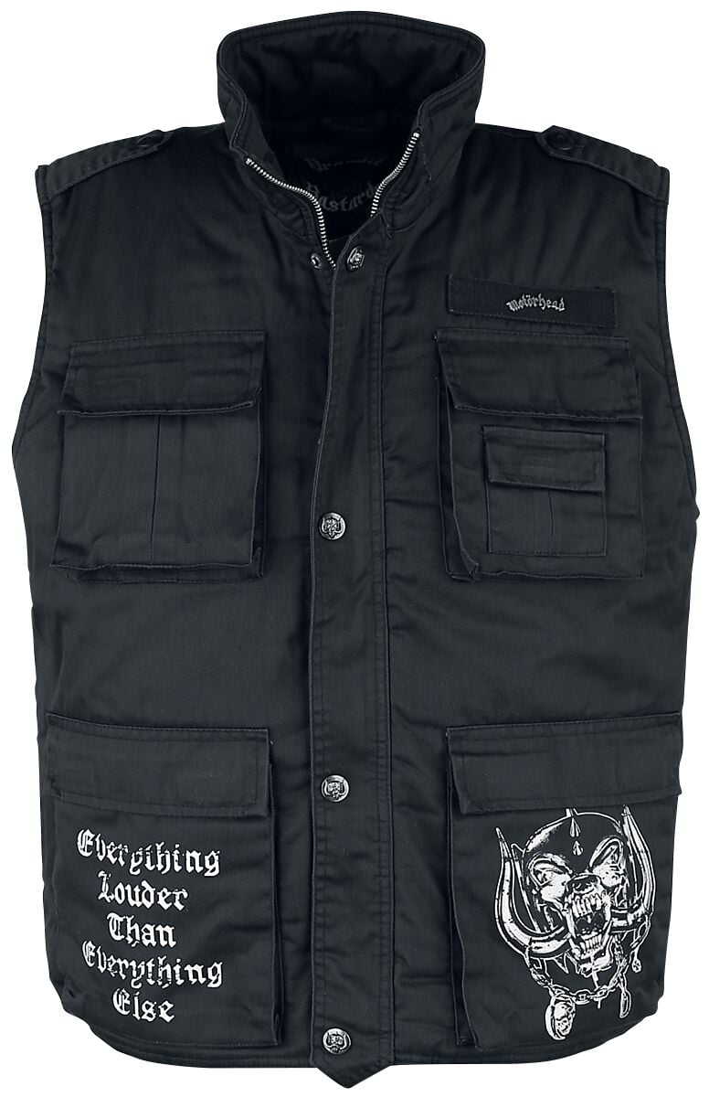 Veste  de Motörhead - Brandit Bastards - Ranger Vest - S à 5XL - pour Homme - noir - Motörhead