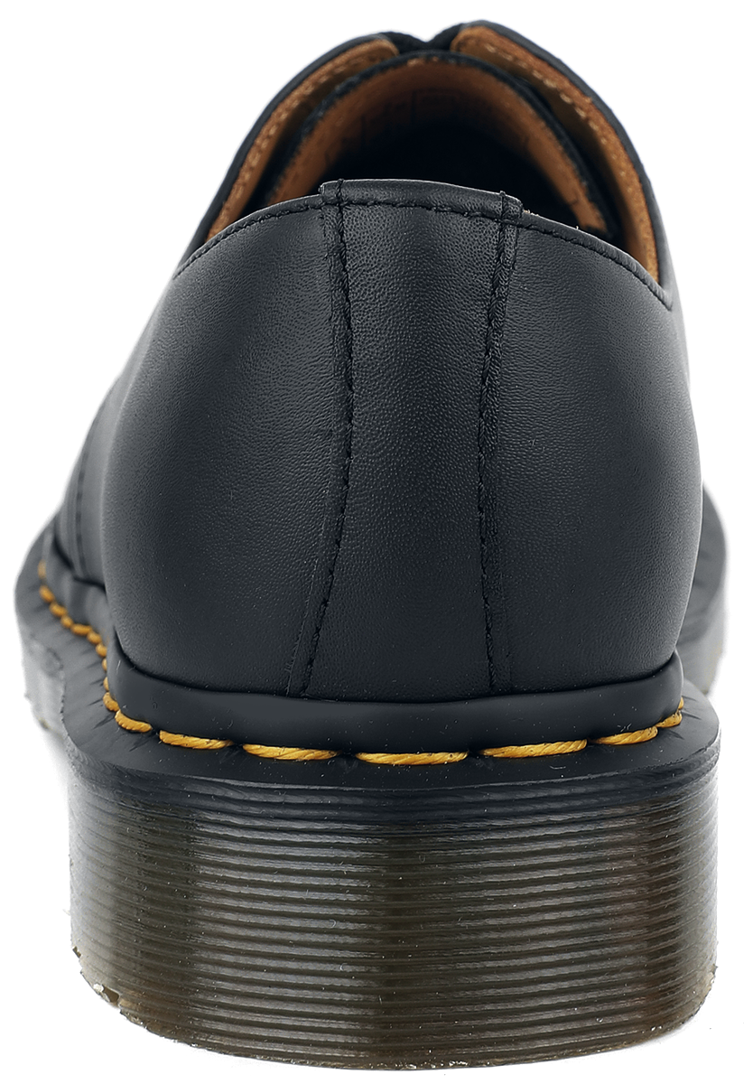 Chaussures à lacets Rockabilly de Dr. Martens - 1461 Black Nappa - EU37 à EU46 - pour Unisexe - noir - Dr. Martens - View 2