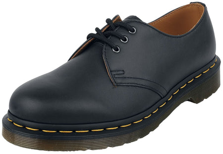 Chaussures à lacets Rockabilly de Dr. Martens - 1461 Black Nappa - EU37 à EU46 - pour Unisexe - noir - Dr. Martens