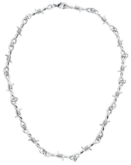 Collier Gothic de Urban Classics - Collier Barbelés - pour Unisexe - couleur argent - Urban Classics