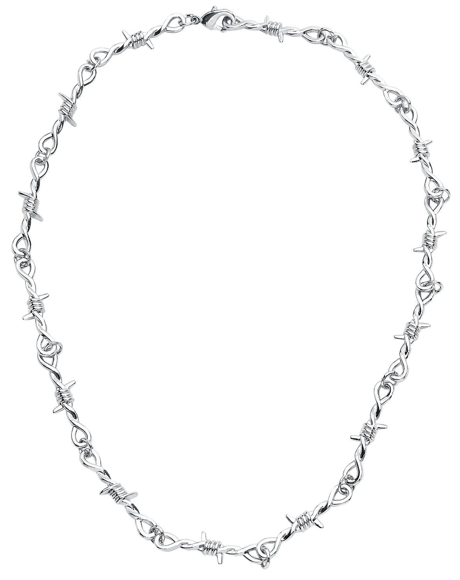 Collier Gothic de Urban Classics - Collier Barbelés - pour Unisexe - couleur argent - Urban Classics