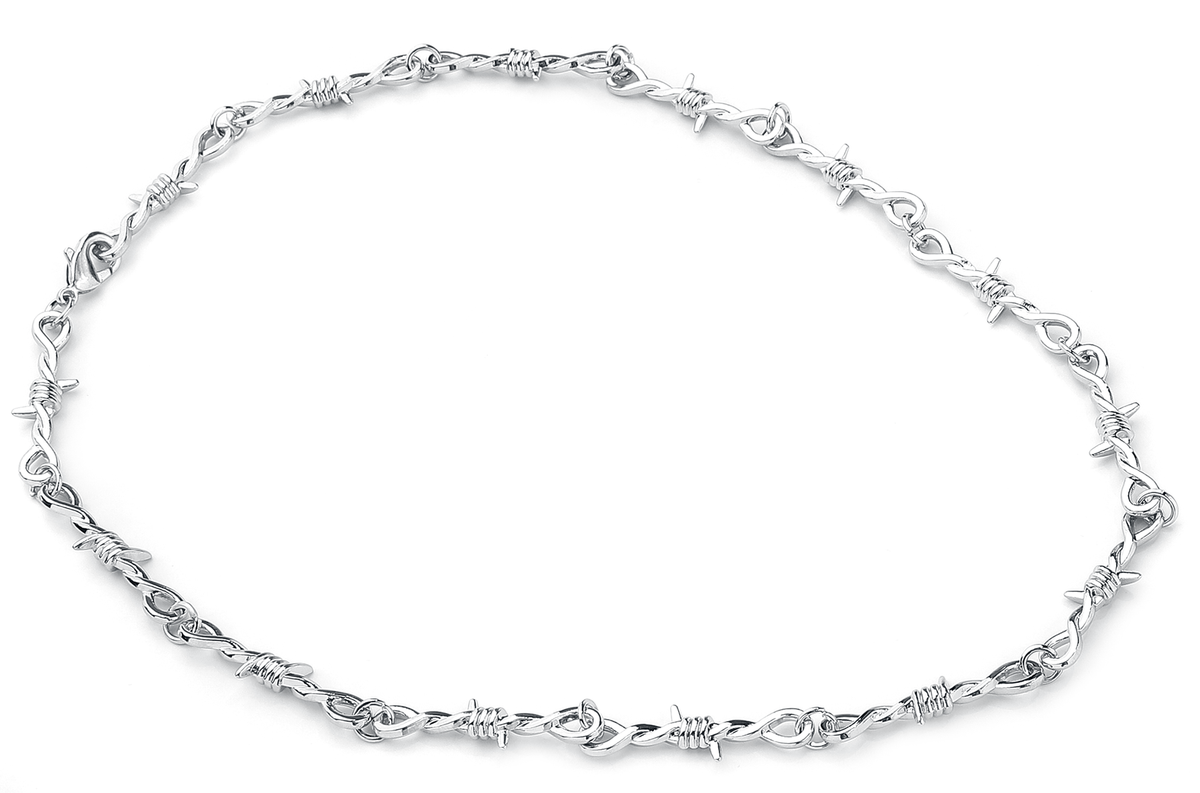Collier Gothic de Urban Classics - Collier Barbelés - pour Unisexe - couleur argent - Urban Classics - View 2
