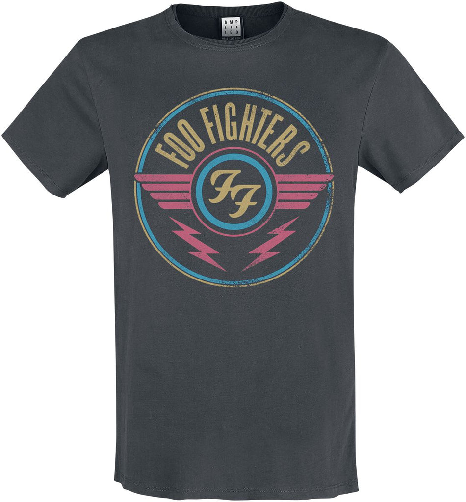 T-Shirt Manches courtes  de Foo Fighters - Amplified Collection - Air - XS à XXL - pour Homme - anthracite - Foo Fighters