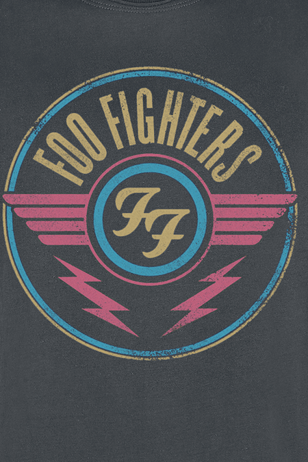 T-Shirt Manches courtes  de Foo Fighters - Amplified Collection - Air - XS à XXL - pour Homme - anthracite - Foo Fighters - View 2