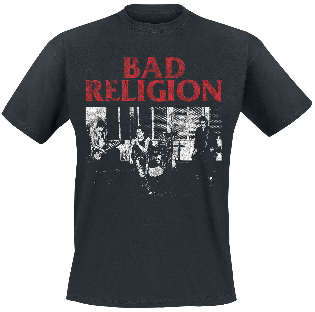 T-Shirt Manches courtes  de Bad Religion - Live 1980 - S à XXL - pour Homme - noir - Bad Religion