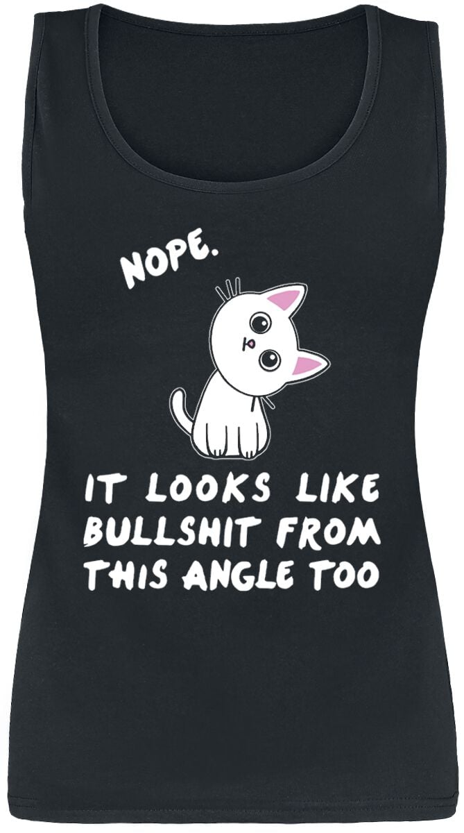 Top Fun de Tierisch - Nope. It Looks Like Bullshit From This Angle Too - S à XXL - pour Femme - noir - Tierisch