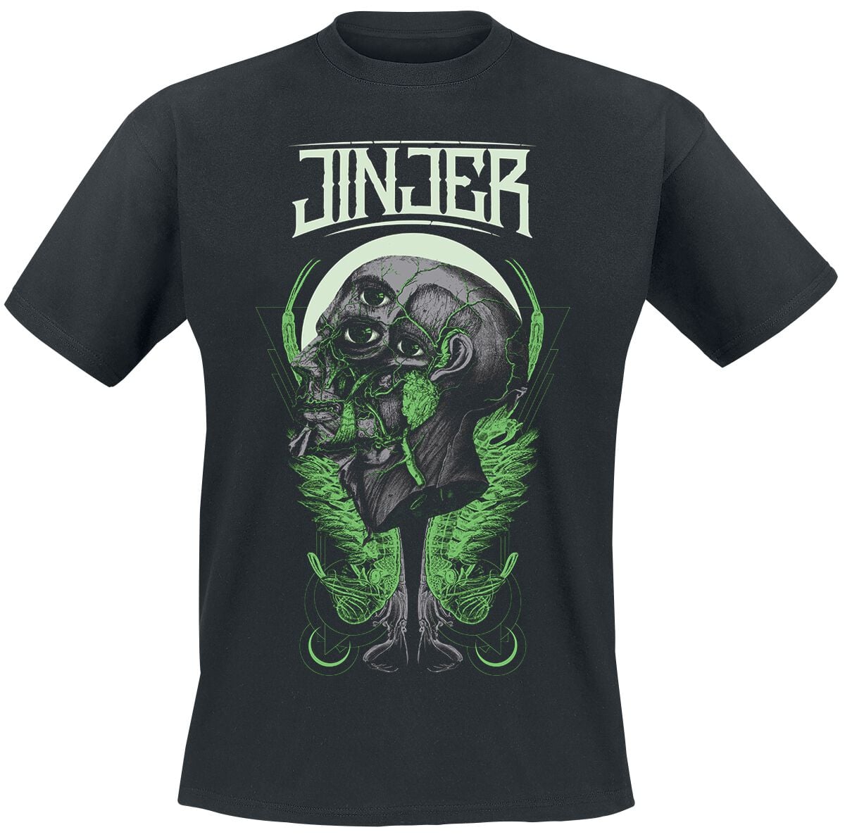 T-Shirt Manches courtes  de Jinjer - Retrospection - S à XXL - pour Homme - noir - Jinjer