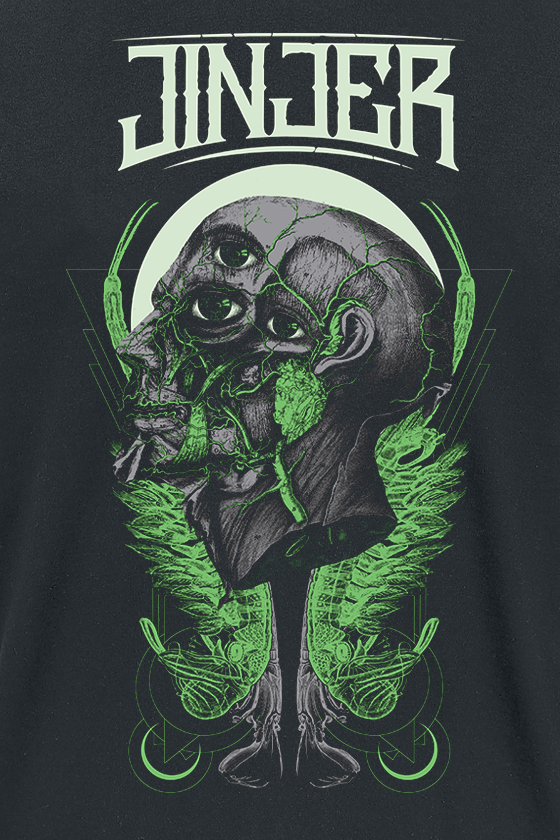 T-Shirt Manches courtes  de Jinjer - Retrospection - S à XXL - pour Homme - noir - Jinjer - View 2