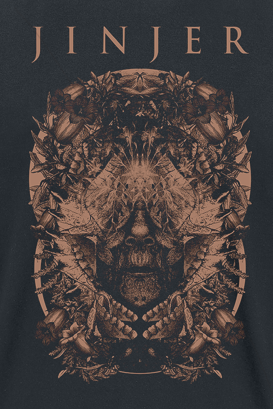 T-Shirt Manches courtes  de Jinjer - Noah's Flowers - S à XXL - pour Homme - noir - Jinjer - View 2