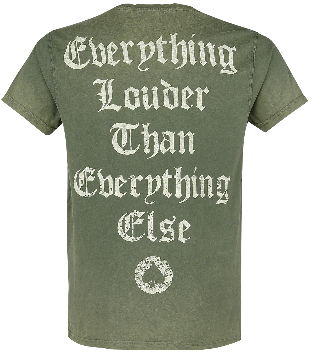T-Shirt Manches courtes  de Motörhead - Quotes - S à XXL - pour Homme - kaki - Motörhead - View 2