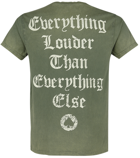 T-Shirt Manches courtes  de Motörhead - Quotes - S à XXL - pour Homme - kaki - Motörhead - View 2