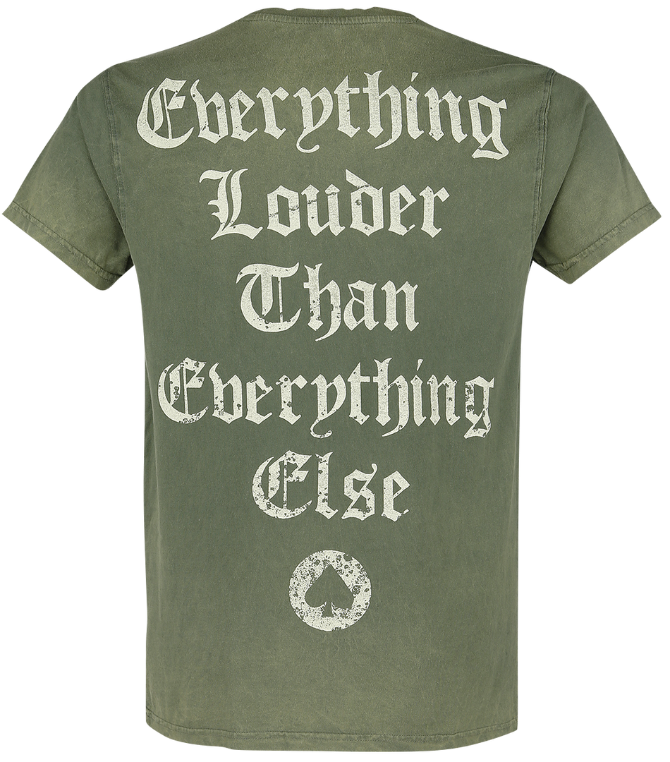 T-Shirt Manches courtes  de Motörhead - Quotes - S à XXL - pour Homme - kaki - Motörhead - View 2