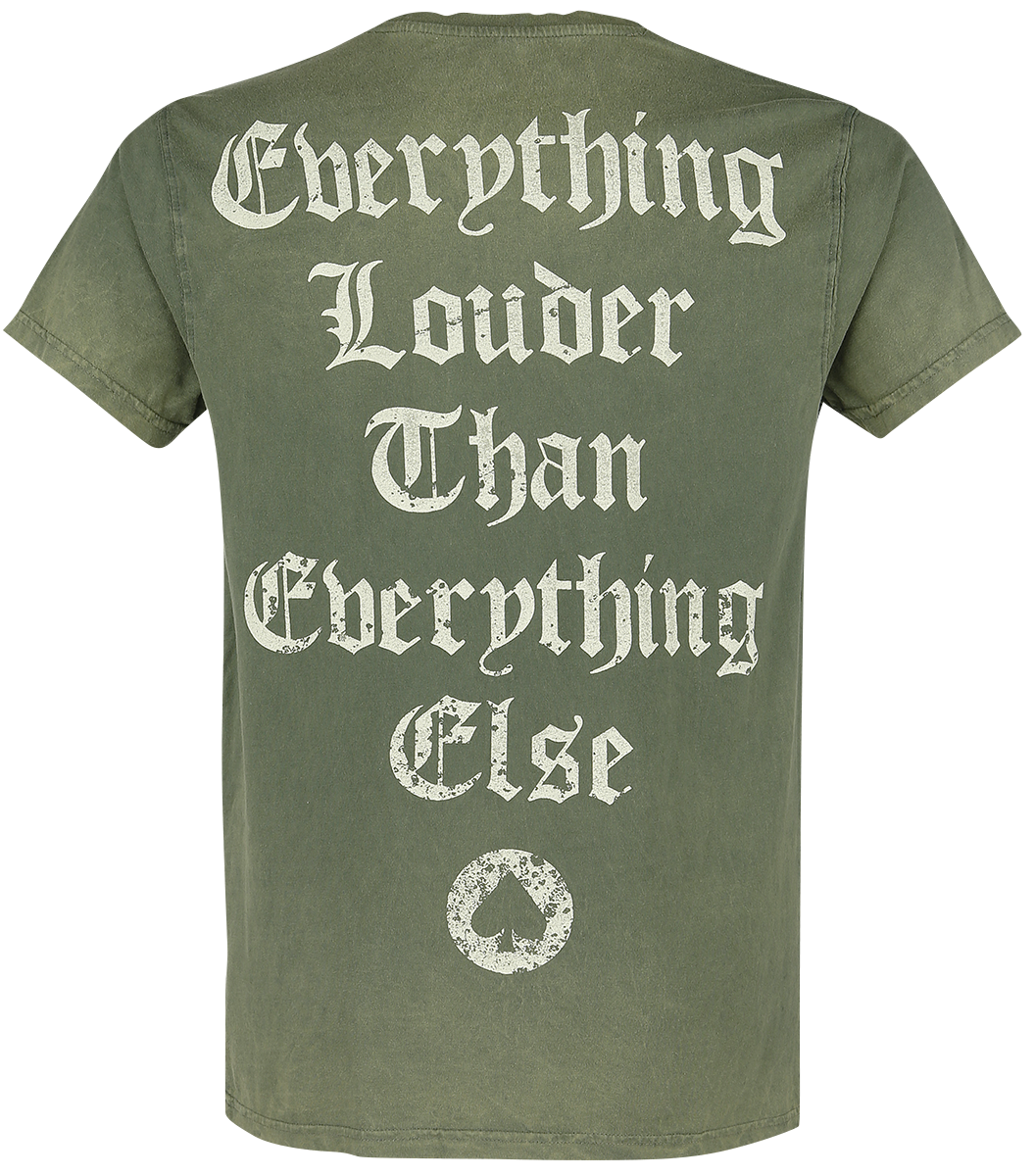 T-Shirt Manches courtes  de Motörhead - Quotes - S à XXL - pour Homme - kaki - Motörhead - View 2
