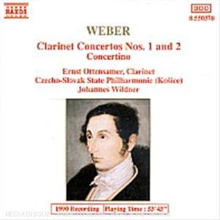 Concertos pour clarinette N°1 en fa mineur, N°2 en mi bémol - Front Cover