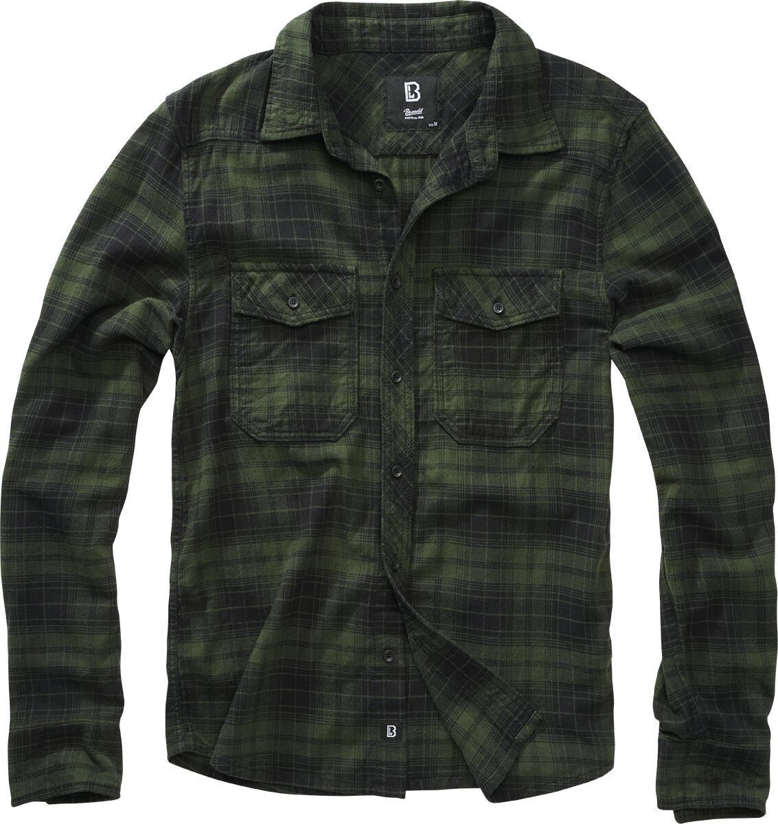 Chemise en flanelle  de Brandit - Chemise À Carreaux - S à 4XL - pour Homme - vert - Brandit