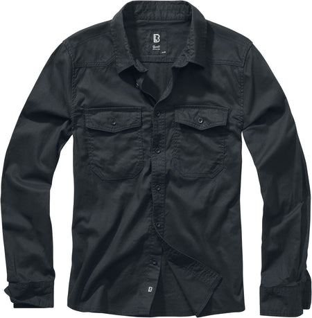Chemise en flanelle  de Brandit - S à 7XL - pour Homme - noir - Brandit
