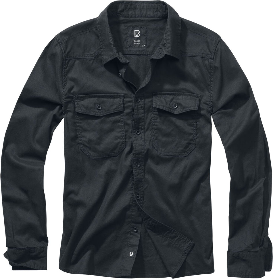 Chemise en flanelle  de Brandit - S à 7XL - pour Homme - noir - Brandit