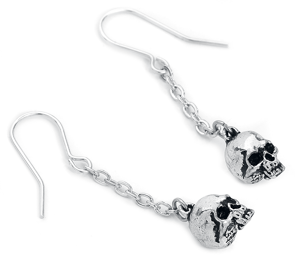 Boucles d'oreilles Gothic de Alchemy Gothic - Boucles D'Oreille Deadskull - pour Femme - couleur argent - Alchemy Gothic - View 2