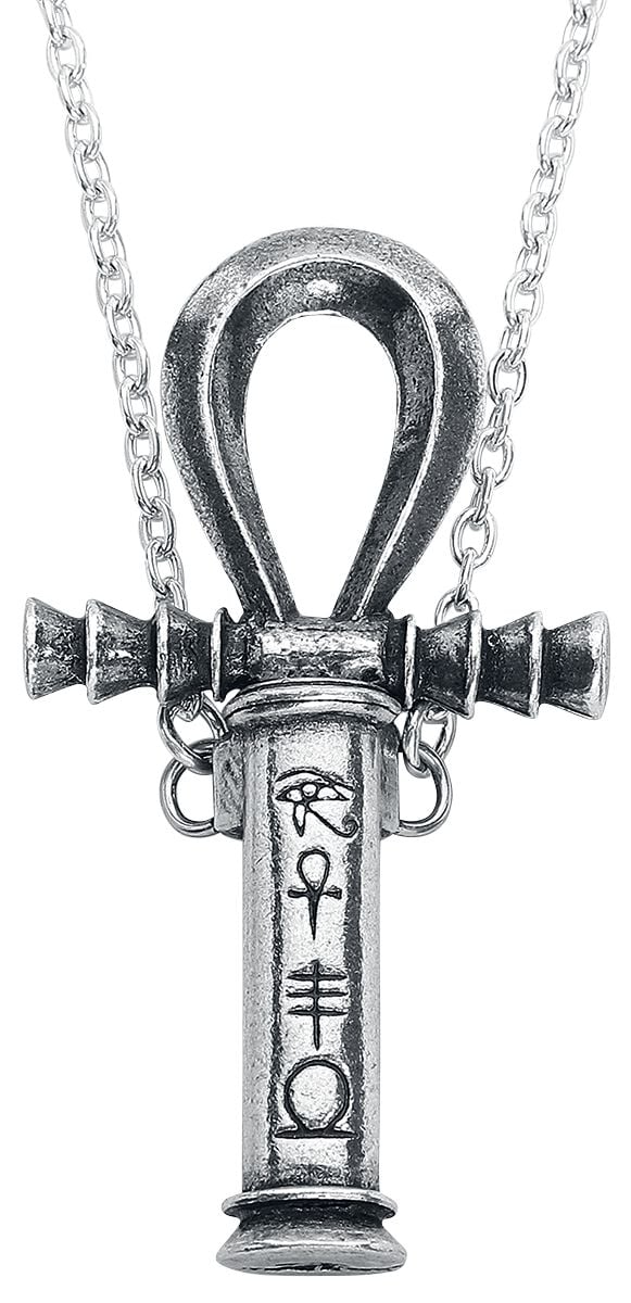 Collier Gothic de Alchemy Gothic - Pendentif Ankh Of The Dead - pour Unisexe - couleur argent - Alchemy Gothic