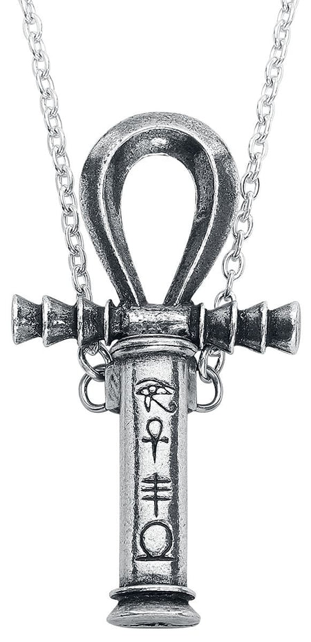Collier Gothic de Alchemy Gothic - Pendentif Ankh Of The Dead - pour Unisexe - couleur argent - Alchemy Gothic