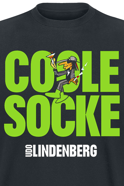 T-Shirt Manches courtes  de Udo Lindenberg - Coole Socke T-Shirt - M à XXL - pour Homme - noir - Udo Lindenberg - View 2