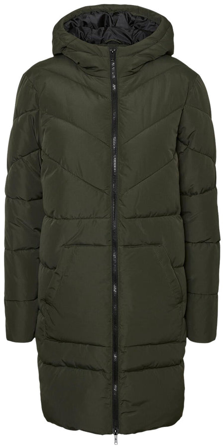 Manteau d'hiver  de Noisy May - Veste Longue Dalcon - XS à XL - pour Femme - olive - Noisy May