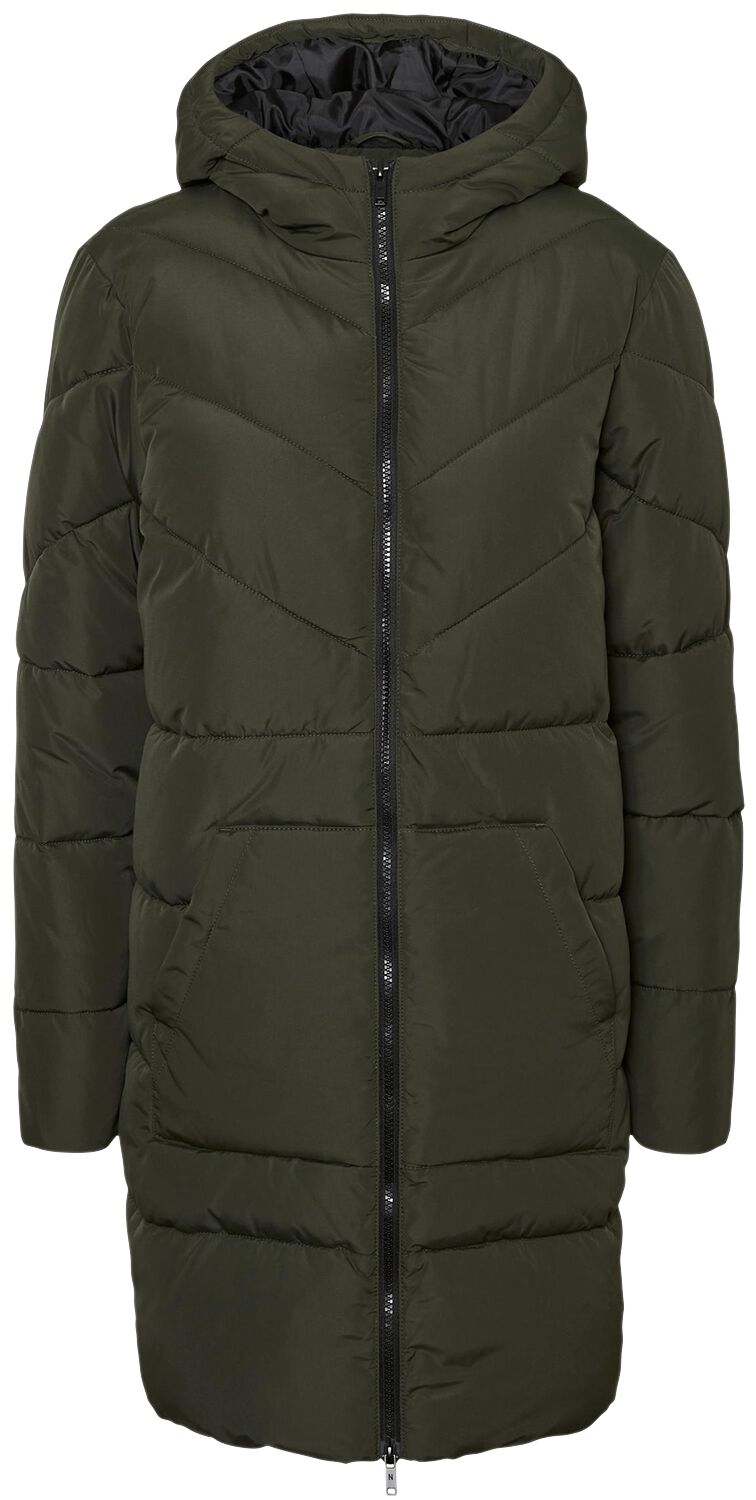Manteau d'hiver  de Noisy May - Veste Longue Dalcon - XS à XL - pour Femme - olive - Noisy May