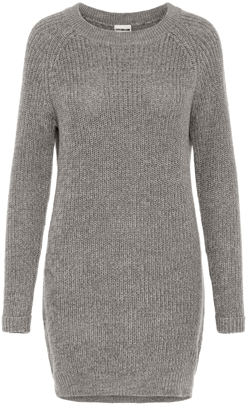 Robe courte  de Noisy May - Robe Pull Siesta - XS à XL - pour Femme - gris chiné - Noisy May - View 2