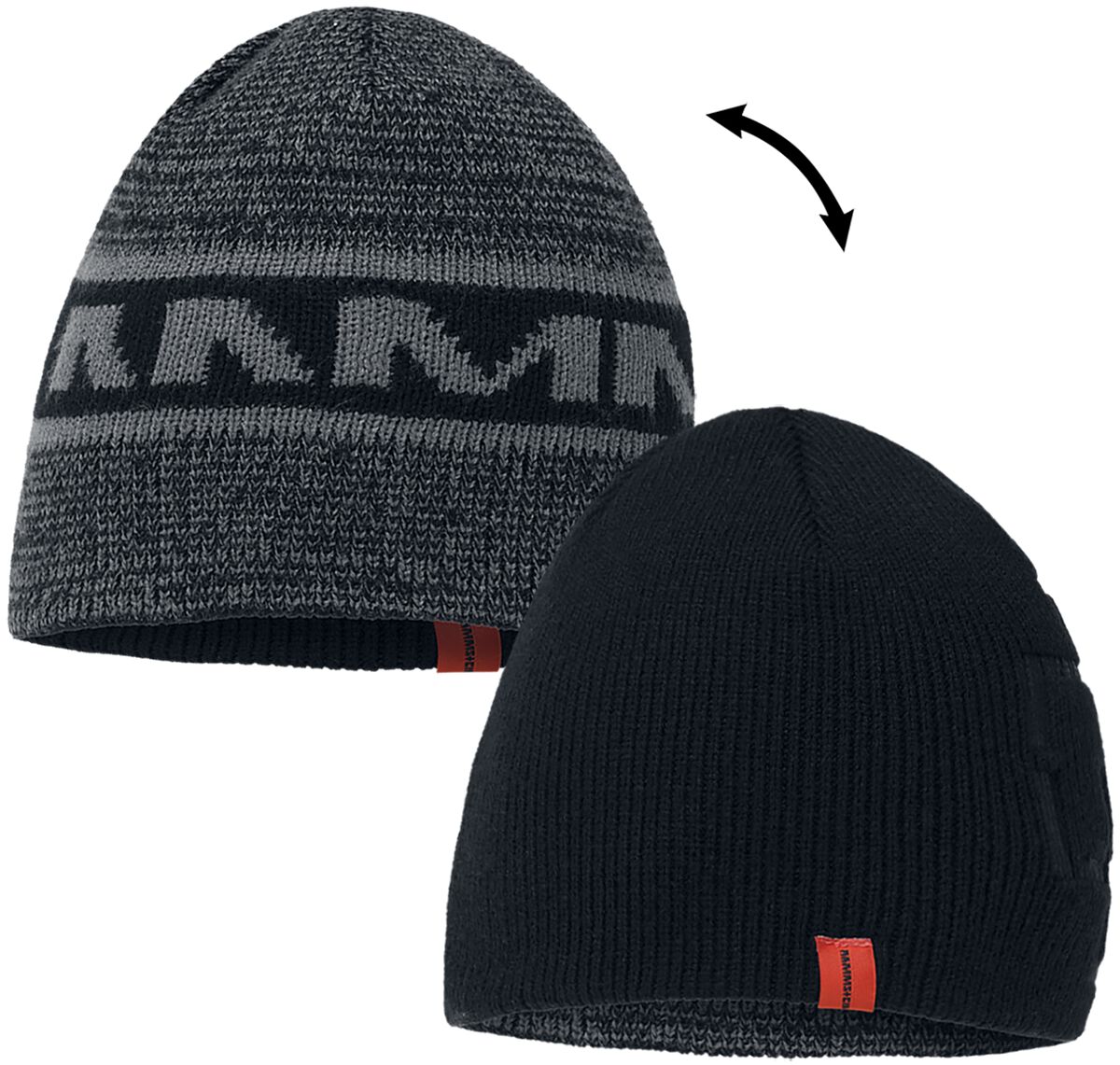 Bonnet  de Rammstein - Wendemütze - pour Unisexe - noir/gris - Rammstein