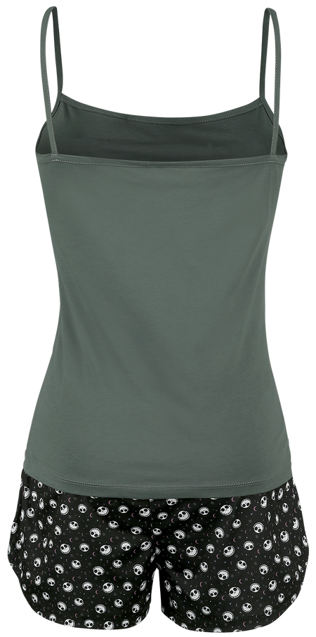 Pyjama Disney de L'Étrange Noël De Monsieur Jack - Comic - S à 3XL - pour Femme - noir/gris - L'Étrange Noël De Monsieur Jack - View 2