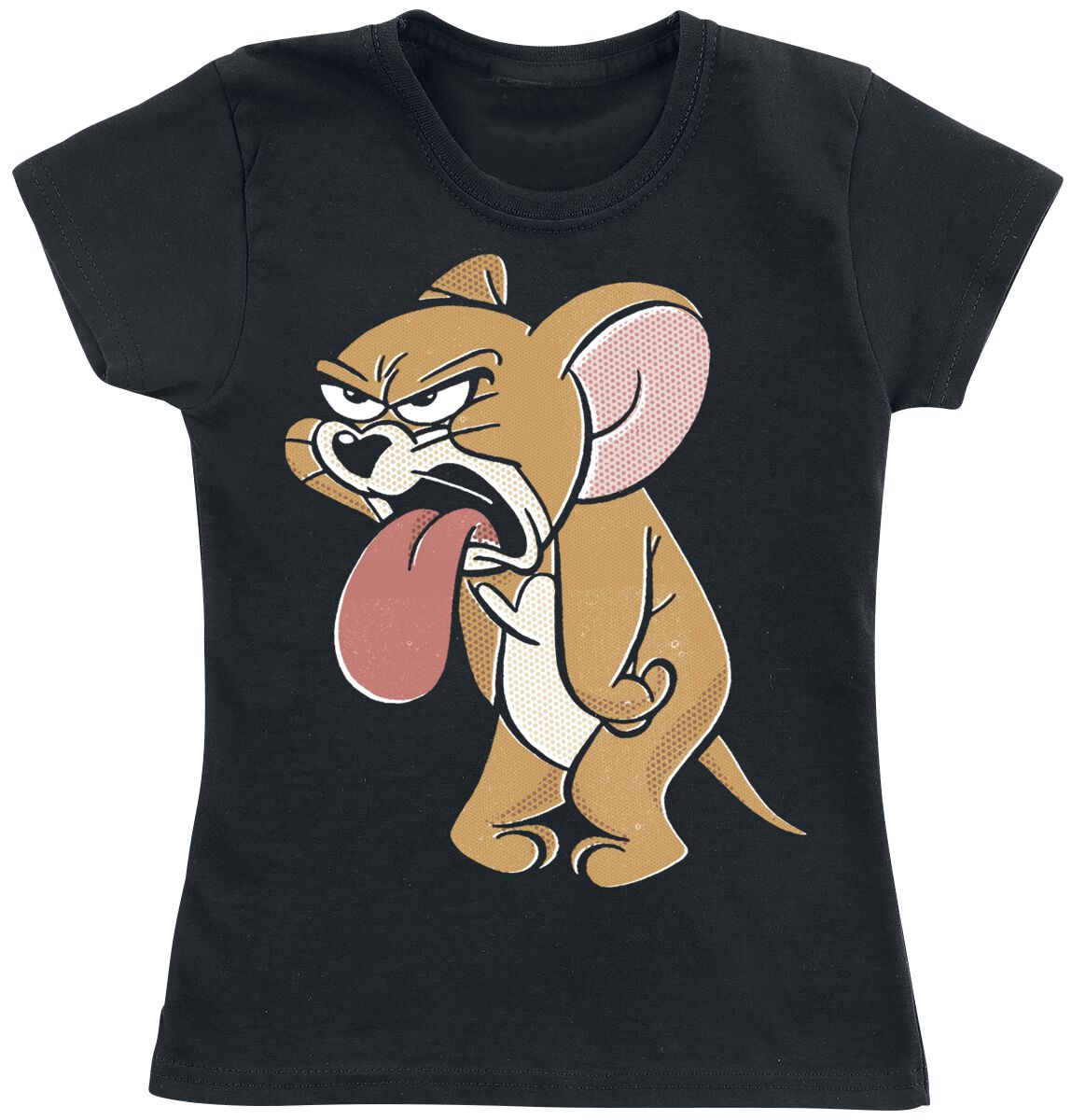 T-shirt  de Tom Et Jerry - Enfants - Jerry - 128 à 164 - pour filles & garçonse - noir - Tom Et Jerry
