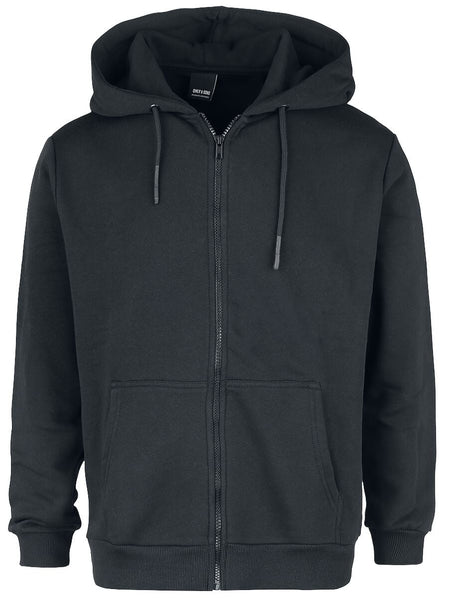 Sweat-shirt zippé à capuche  de ONLY and SONS - Sweat À Capuche Zippé Sceres Life Thr. - S à XXL - pour Homme - noir - ONLY and SONS