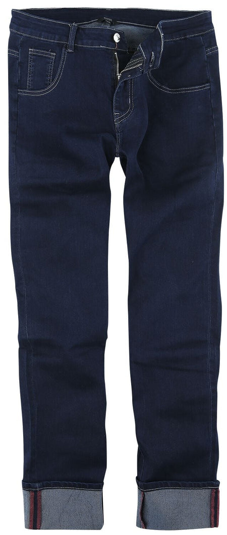 Jean Rockabilly de Banned Alternative - Rockabilly Slim - W30L32 à W38L34 - pour Homme - bleu - Banned Alternative