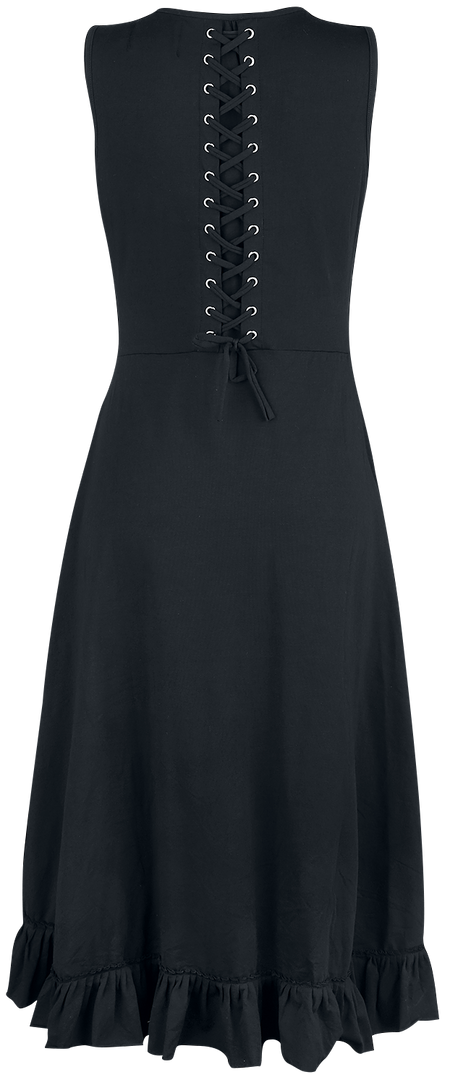Robe mi-longue  de Vixxsin - Robe Soleil - S à XL - pour Femme - noir - Vixxsin - View 2