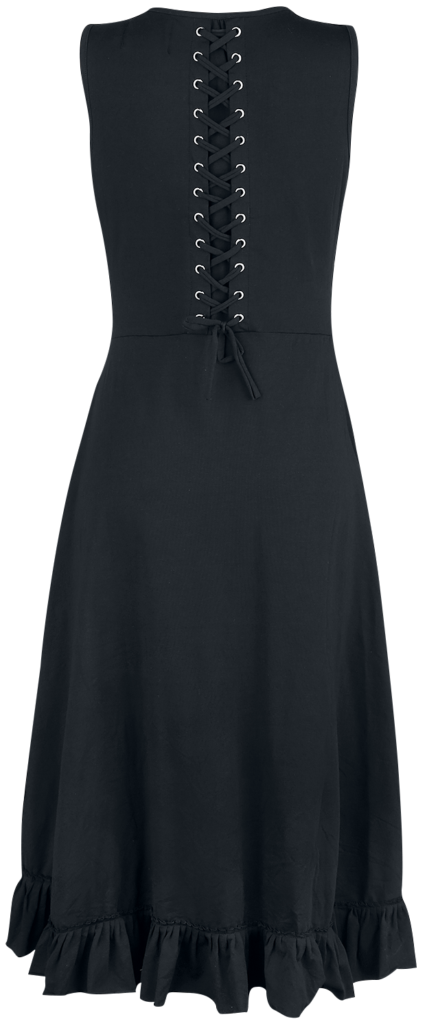 Robe mi-longue  de Vixxsin - Robe Soleil - S à XL - pour Femme - noir - Vixxsin - View 2