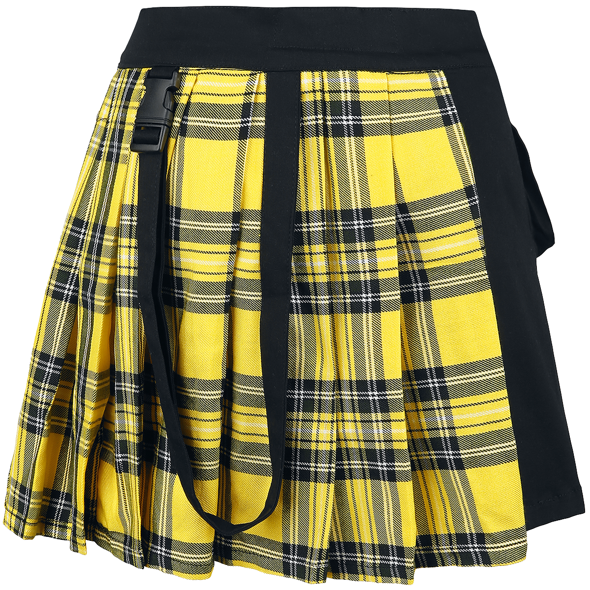 Jupe courte Rockabilly de Chemical Black - Jupe Infinity - XS à XL - pour Femme - noir/jaune - Chemical Black - View 2