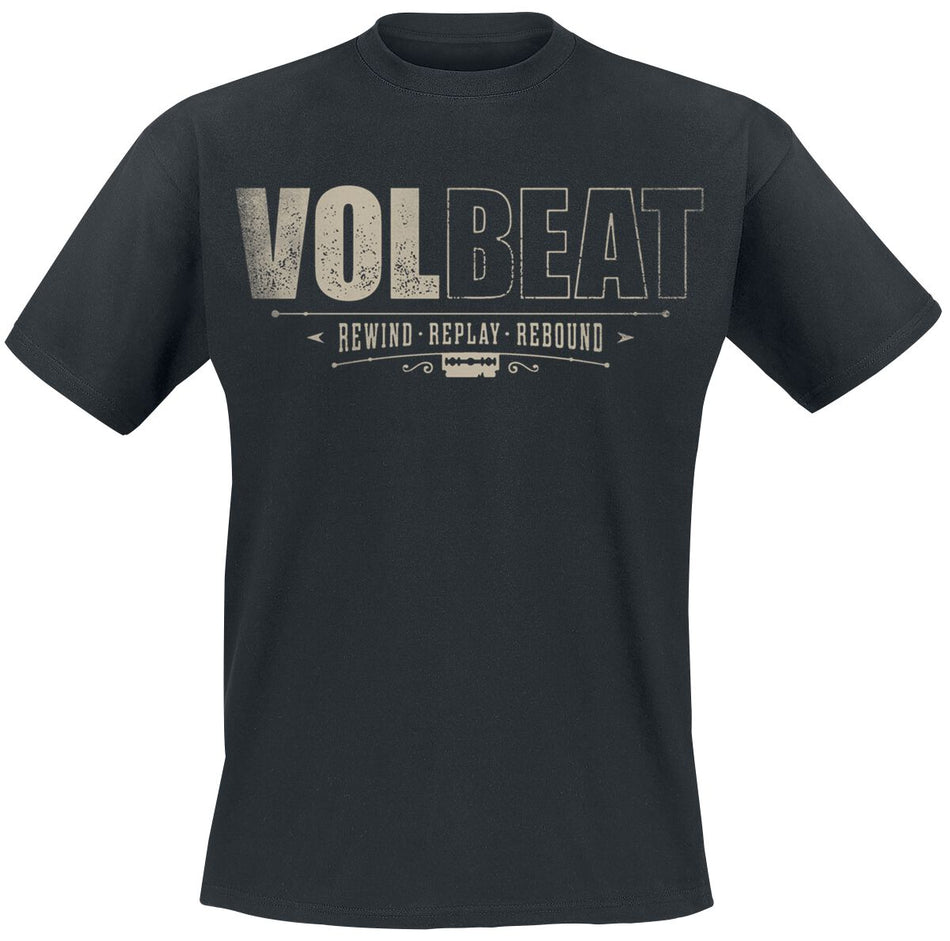 T-Shirt Manches courtes  de Volbeat - Logo Usé - S à 4XL - pour Homme - noir - Volbeat