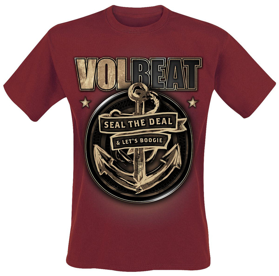 T-Shirt Manches courtes  de Volbeat - Anchor - S à XXL - pour Homme - rouge - Volbeat