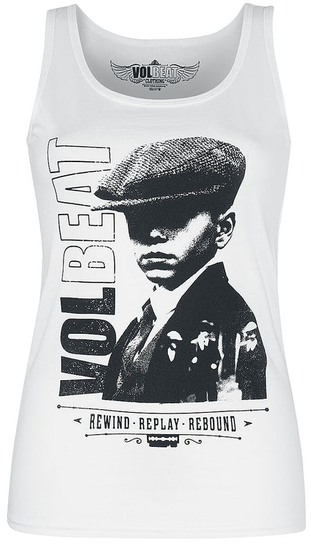 Top  de Volbeat - Bad Boys - S à XXL - pour Femme - blanc - Volbeat