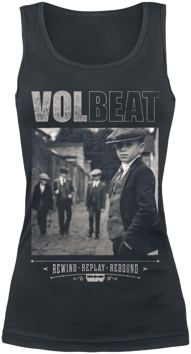 Top  de Volbeat - Cover - Rewind, Replay, Rebound - S à XXL - pour Femme - noir - Volbeat