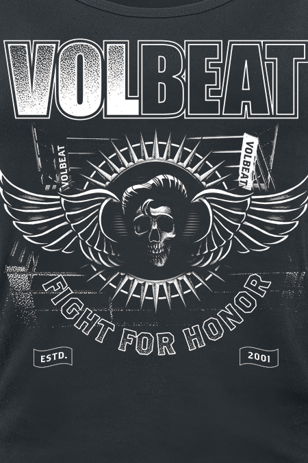 Top  de Volbeat - Fight For Honor - S à XXL - pour Femme - noir - Volbeat - View 2