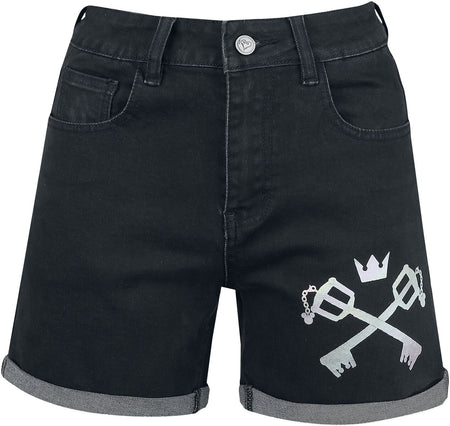 Short Sexy Gaming de Kingdom Hearts - Keyblade De Kairi - 27 à 28 - pour Femme - noir - Kingdom Hearts