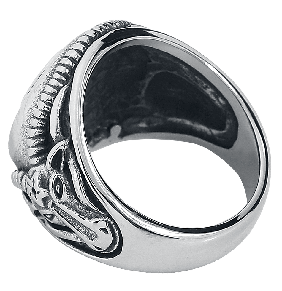 Bague Gothic de etNox hard and heavy - Pentagram - pour Unisexe - couleur argent - etNox hard and heavy - View 2
