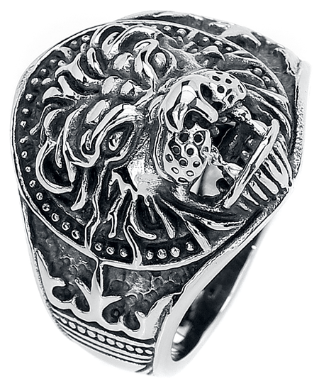 Bague  de etNox hard and heavy - Löwe - pour Homme - couleur argent - etNox hard and heavy - View 2