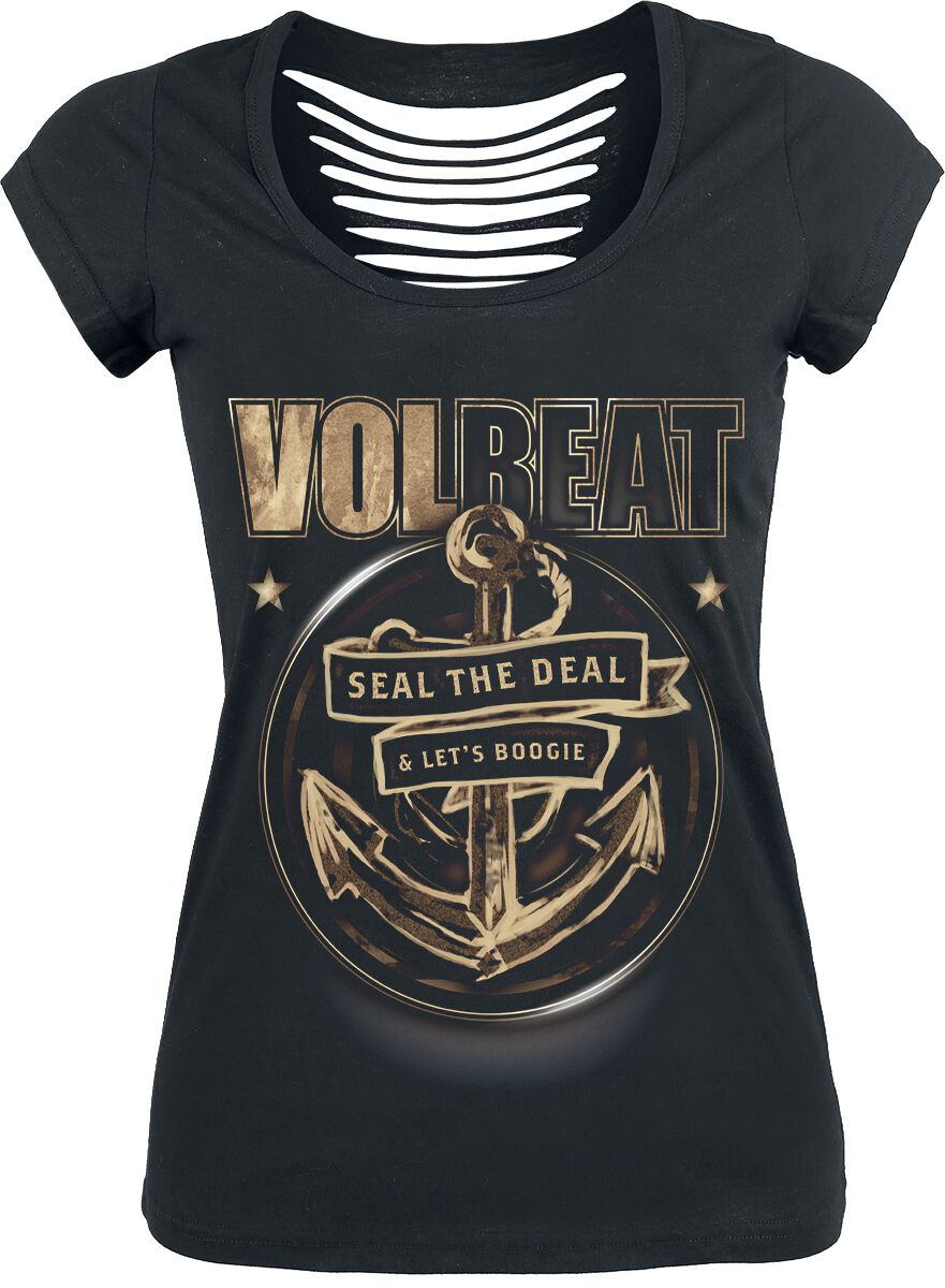 T-Shirt Manches courtes  de Volbeat - Anchor - S à XL - pour Femme - noir - Volbeat