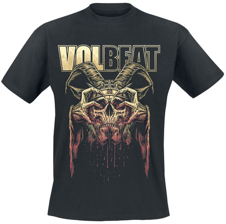 T-Shirt Manches courtes  de Volbeat - Bleeding Crown Skull - S à 5XL - pour Homme - noir - Volbeat
