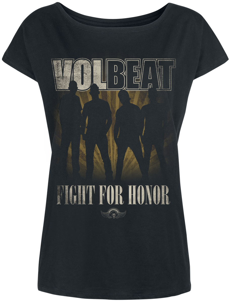 T-Shirt Manches courtes  de Volbeat - Fight For Honor - S à XXL - pour Femme - noir - Volbeat - View 2