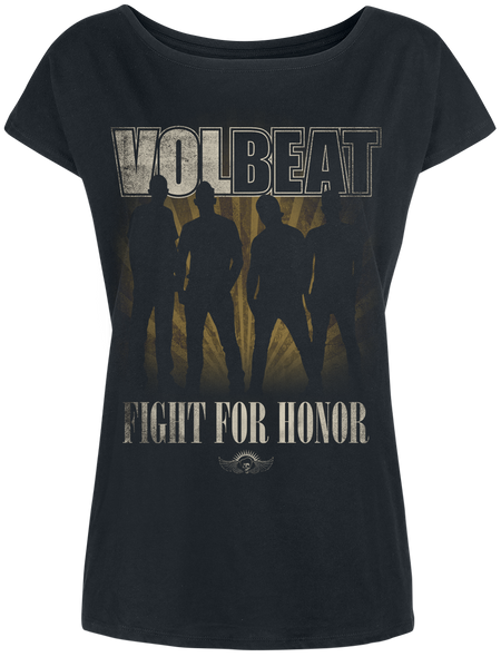 T-Shirt Manches courtes  de Volbeat - Fight For Honor - S à XXL - pour Femme - noir - Volbeat - View 2