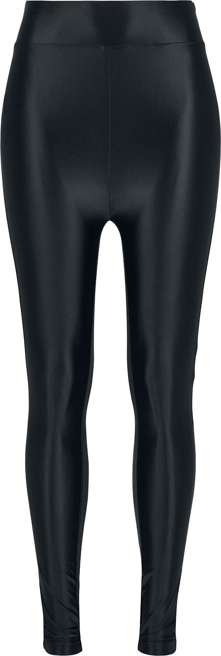 Legging  de Urban Classics - Leggings Metallic Taille Haute Shiny - XS à XXL - pour Femme - noir - Urban Classics