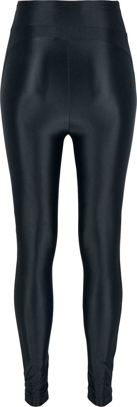 Legging  de Urban Classics - Leggings Metallic Taille Haute Shiny - XS à XXL - pour Femme - noir - Urban Classics - View 2